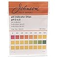 Johnson pH Indicator Non-Bleeding Test Strip, 103.3C, J-pHix, 0 to 6.0 pH, 100 Strips/Pack