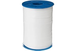 ‎PRÄSENT C.E. PATTBERG Geschenkband reinweiss, 250 Meter Ringelband 10 mm zum Basteln, Dekorieren & Verpacken von Geschenken zu jedem Anlass