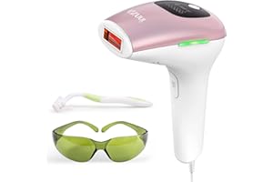 INNZA Epilatore Luce Pulsata a Casa 999.000 Flash Indolore e 2 Modalità di Flash e 5 Energia Livelli Depilatore Luce Pulsata per Viso,Corpo,Schiena,Gambe,Linea