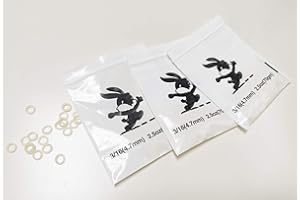 SMILETECH Ambre 2,5 oz Orthodoncia 3/16 Force Light Bretelles élastiques Bandes en caoutchouc dentaire (3 sachets (300 pièces)