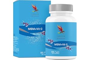 Carnium Botanicals MSM + Vitamina C – Integratore MSM Metilsulfonilmetano con Vitamina C – 90 Capsule Vegane – Senza Zucchero, Glutine e Lattosio