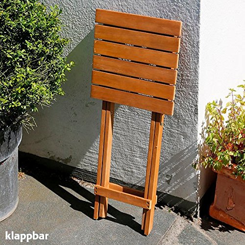 Pflanzenhocker Akzent aus Akazienholz, klappbar - 2