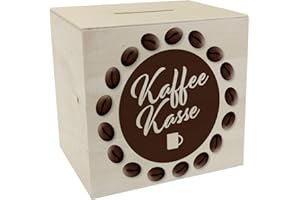 SPEECHEESE Salvadanaio in legno a tema mancia come regalo per parrucchieri speciale salvadanaio per risparmiare su un desiderio per gli amanti delle pause caffè