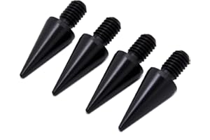 PrecisionGeek - Kolce Głośnikowe M6x10mm L- 30mm, Aluminum Czarne (4 sztuki)