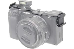 EASY HOOD Podwójny adapter do zimnego buta, płyta relokacyjna, łatwy kaptur przedłużacz mikrofonu zimnego buta uchwyt do aparatu Sony Alpha A6400 ILCE-6400, Vlogging Video Making Shooting Accessory