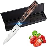 Paring Knife – 3.5 Inch Kitchen Knife Forged of German High Carbon Stainless Steel – Full Tang Ergonomic Handle – Razor Sharp