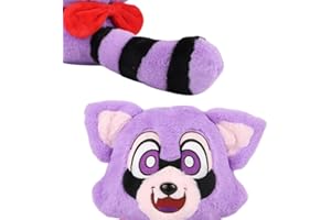 Seksui Indigo Plush Parks Plush, 7.8" Rambley The Raccoon Plush Toy, Stuffed Animal Cute Rambley The Raccoon Plushies Toys, Soft Plush Pillow Toy for Kids and Fans Game Plush Doll Gifts