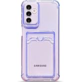 Ehr. Samsung Galaxy A17 Uyumlu Kamera Korumalı Kartlıklı K&ouml;şeleri Airbag Tasarımlı Darbe &Ouml;nleyici Şeffaf Silikon Kılıf