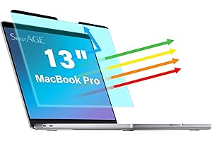 SenseAGE Magnetic MacBook Anti Blue Light Protector, Filtro schermo antiriflesso, Allevia l'affaticamento degli occhi, Compatibile per MacBook Pro 13"(2016-2022 M1 M2) / Air 13"(2018-2020 M1)