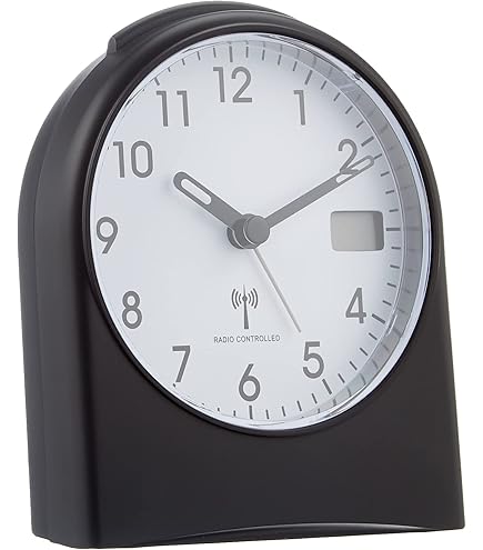 Hama Funkwecker Analog - DCF Funkuhr Mit Schlummerfunktion Schwarz