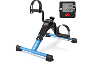MOMODA Pedalier Mini Velo D Appartement pour Bras Et Jambes Formateur Exerciseur avec Moniteur LCD