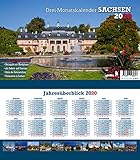 Sachsen 2020 3-Monatskalender: Praktischer Monatsplaner mit sächsischem Kalendarium by