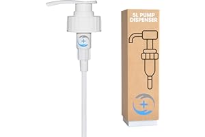 MEDI-PROTEX KEEPING YOU SAFE AT HOME & AT WORK 5L Pump Dispenser Fits 5 Litre Container | Dispenses 5ml (1tsp) | Ideal for Soap, Sanitiser, Oils, Sauces | Pelican Pump with 23cm Adjustable Tube & Twist Lock (x 1 Pump)