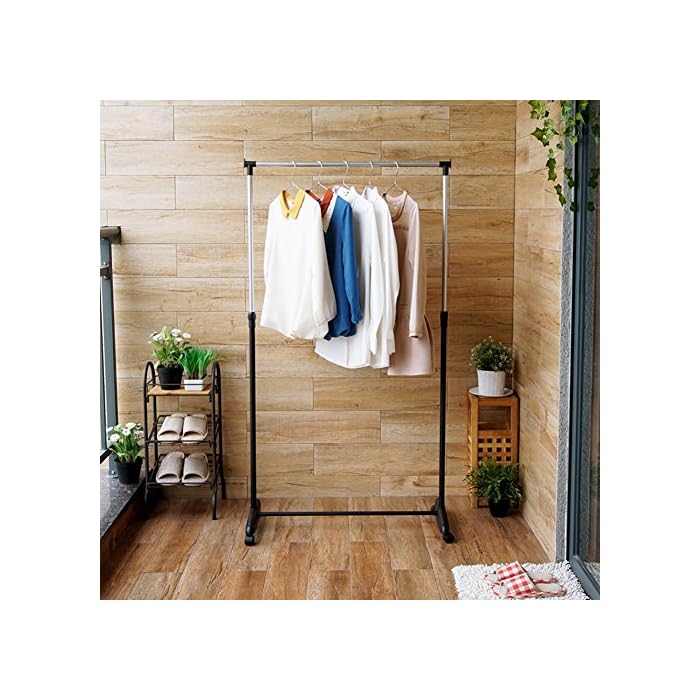 Buy SL&VE Adjustable Rolling Clothes Rackwith Commercial grade Wheels