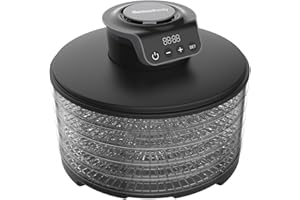 ELETTROFERRO ITALIA Essiccatore alimentre multiuso 5 Ripiani impilabili e removibili @ MELCHIONIFAMILYTOWER, Potenza 250W, Temperatura regolabile 40-70°C