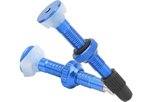 Drfeify Tubeless - Valvola per bicicletta in lega di alluminio, buona tenuta (blu)