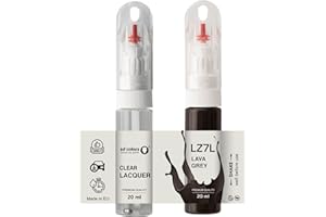 SD COLORS LAVA GRIS LZ7L - Pintura para retoques de 20 ML, conveniente cepillo para reparación de arañazos (pintura+laca)