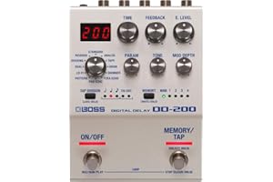 Pedal BOSS DD-200 Digital Delay — Funcionamiento rápido y sencillo con controles manuales