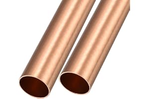 METALLIXITY Cuivre Tube (28mm OD x 1mm Mur T x 100mm L) 2pcs, Droit Tube - pour Maison Ameublement, Machines, DIY Artisanat
