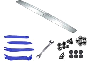BMTICK Kit di riparazione cromato per la maniglia del portellone posteriore Nissan Qashqai (portellone posteriore, bulloni, chiave inglese e strumenti di prigione) (IKEY)