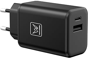 WANFOCYU Cargador USB C de 65W para Samsung, 2 Puertos USB C+A GAN II Samsung Cargador rápido para Galaxy S23 Ultra/S23+/Tab S8 Ultra/Tab S7 FE/Z Fold4/Z Flip4