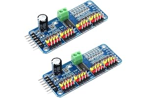 2 st PCA9685 PWM motordrivrutiner | 16 kanal 12-bitars PWM IIC modul, för AR-duino-robotar, för robotstyrning elektronisk expansion sektor