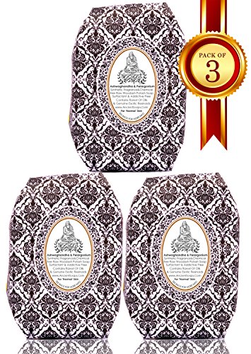 Ancient Ayurveda Powerfull Skin Toner Ashwaghandha & Pelargonium Genuine Woodash Soap. Pack of 3 RS.399 (58.00% Off) - Amazon