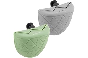 Navaris 2X Borse Porta-Croccantini Cani - Sacchetta Porta-Ricompense per Addestramento Passeggiata Cane - Tasca Porta-Oggetti Silicone 12,5x10x5,5cm