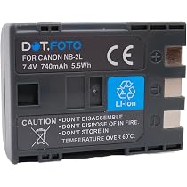 SEYRLMK 2 Batterie NB-2L/NB-2LH + Caricatore Dual USB Per Canon EOS 350D, PowerShot G7/G9, HV40 E Altri