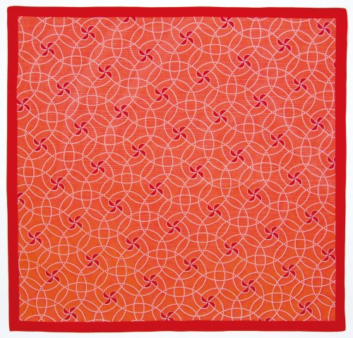Preisvergleich Produktbild Japanisches Tuch Miyamoto Furoshiki 70x70cm Verbundene Blumen