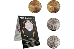 JAWUZ 4PCS Pegatinas Antiradiacion Moviles Radiation Stickers Pegatinas de Protección para Teléfonos Móviles para Teléfonos Portátiles Tabletas Todos los Dispositivos Electrónicos
