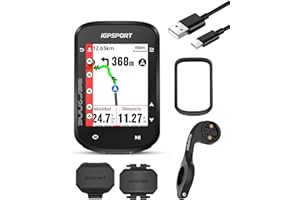 iGPSPORT BSC200S GPS Bicicleta, 2,4'' Pantalla Color Navegación Bicicleta Función Recorrido Continuo Detección Movimiento Navegación un Toque Compatible Radar Inteligente Luz Trasera 100 Datos IPX7