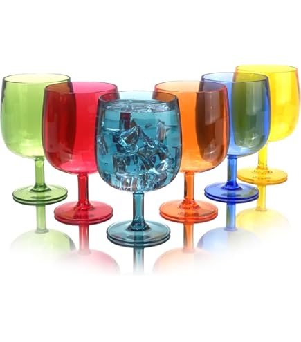 HAHASHOW Incassable Verres à vin 100% Tritan-Plastique Verres à vin
