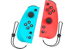 Vinkarpe Manette pour Switch, L/R Manette Switch Sans Fil Compatible avec Switch/OLED/Lite avec Turbo, Gyroscope à 6 Axes, Double Vibration, Activation, Capture d'écran Fonction