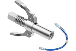 HSTIALVING Raccord de Pistolet à Graisse, Embout Pompe a Graisse G Coupleur pour Pompe à Graisse Embout de Pompe à Graisse Pistolet Graisseur Pompe à Graisse avec Tuyau de 30 cm Facile à Installer et Enlever