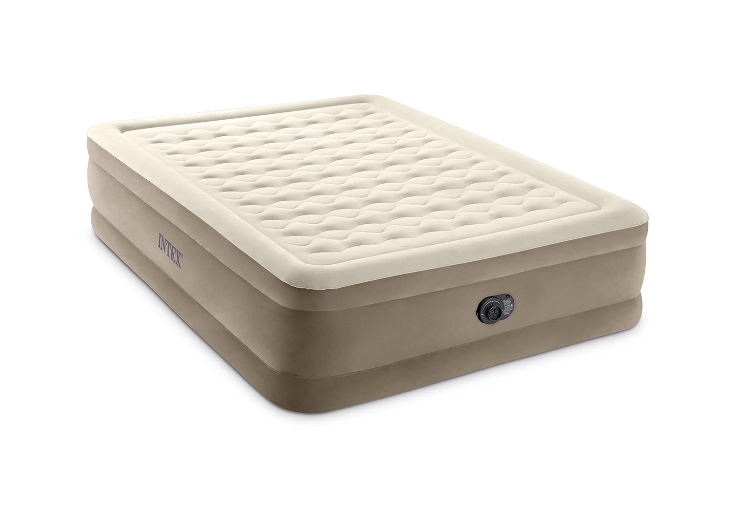 Intex 64428ND - Materasso Dura-Beam Ultra Plush Matrimoniale, con Pompa Elettrica Incorporata, 152x203x46 cm