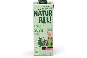 IPARLAT NATUR ALL | Organic Soya 1L - Bevanda di Soia BIO Senza Zuccheri Aggiunti, Solo 3 Ingredienti, 100% Vegetale, Vegano (Confezione da 6)