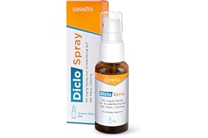 DICLO SPRAY SANAVITA DicloSpray 40mg/g Spray/Lösung,1x25g: Hautspray bei Schmerzen und Entzündungen, max. 15 Sprühstöße pro Tag