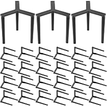 200 Stück Pizzastative Aus Kunststoff – Wiederverwendbar, Für Pizza-Boxen, Lebensmittelecht, 3,8x3,5 Cm