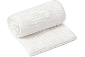 Clair de Lune Pram & Travel Extra Doux Coton Couverture Cellulaire (Blanc)