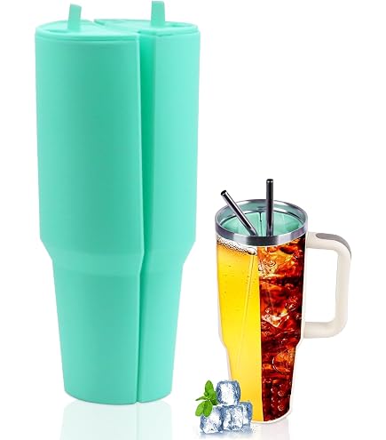 Stanley Cup 40oz Silicone Drink Separator Insert - 2-in-1 Divider With Lid, Leak-Proof Accessory