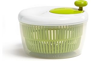 Moulinex Classic Centrifuga per insalata 5 L (5/7 peri), lavabile in lavastoviglie, Essa la insalata in modo semplice e veloce, pulsante stop, prodotto in Francia K1690104, prodotto in Francia
