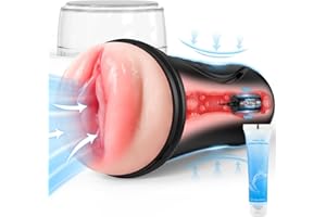 IPX7 Elektrischer Masturbator Cup Sex Spielzeug für die Männer mit 10 Vibrationsmodi, Masturbieren für Männer solo Taschenmus