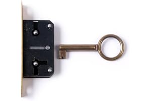 Holzando.de Einsteckschloss mit SchlÙssel (Eu-b, 35mm)