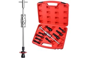 ZOOMTOOLS Kit di utensili per martello per cuscinetti ciechi interni da 10 pezzi Kit martello scorrevole Pilota Strumenti interni Estrattore per cuscinetti interni Kit di strumenti
