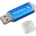 SIMMAX Memory Stick 64GB USB 2.0 Flash Drives Thumb Drive Pen Drive (64GB Blue)