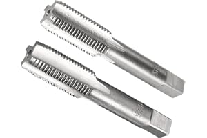 CoCud Hand Threading Taps, M12 x 1.25 Thread, Metric Alloy Tool Steel Screw Tapping Taper Bottom Tap - (Applications: for Machine Thread Repair), 1-Pair