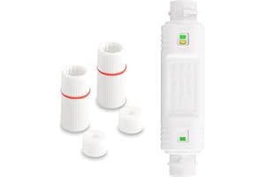 SinLoon IP67 Waterproof PoE Extender 100m/250m Extension 10/100Mbps Outdoor PoE Repeater RJ45 Ethernet PoE Extender for IP Camera Plug and Play (White)