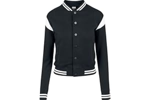 Urban Classics Ladies Jacke Ladies 2-tone College Sweatjacket, Jacke für Frauen im College Look, Größen XS-5XL, in verschiedenen Farben erhältlich