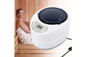 YIZHE Generador De Vapor Para Sauna De Vapor Portátil Con Mando a Distancia/Caja De Aromaterapia/Pantalla De Temporizador Para Bajar De Peso, Eliminar Toxinas (2L)